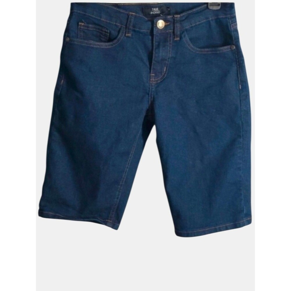 True Indigo shorts girls size 14 blue demin Bermuda length
